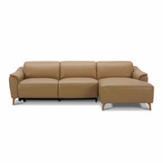 Inala 2 Seater Leather Recliner Sofa Electric Powered RHF Chaise - Lat