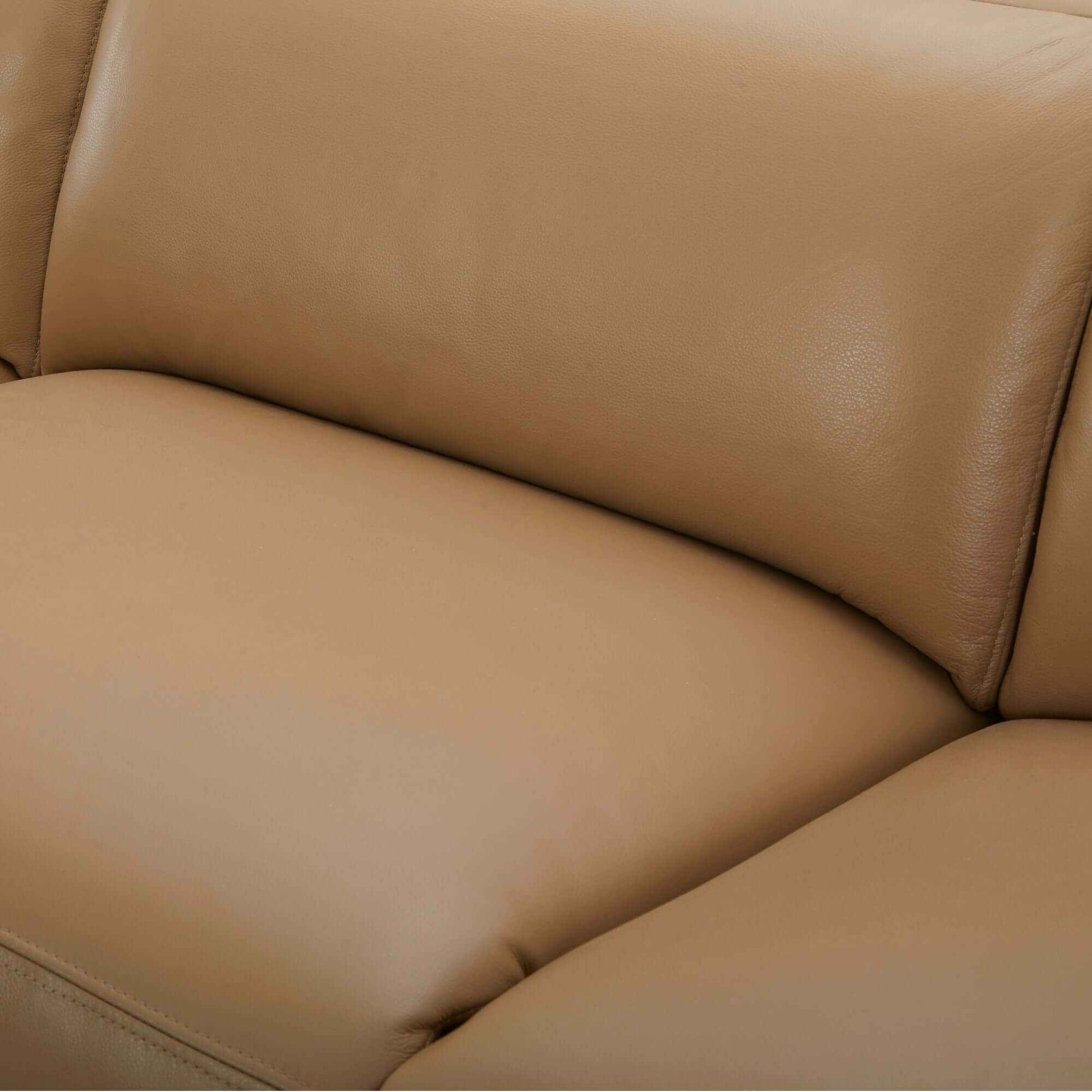 Inala 2 Seater Leather Recliner Sofa Electric Powered RHF Chaise - Lat