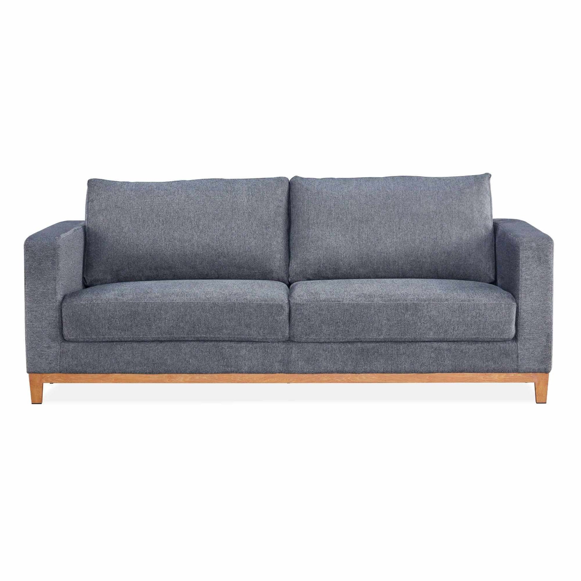 Emily Modern 2 Seater Sofa Upholstered Couch - Grey