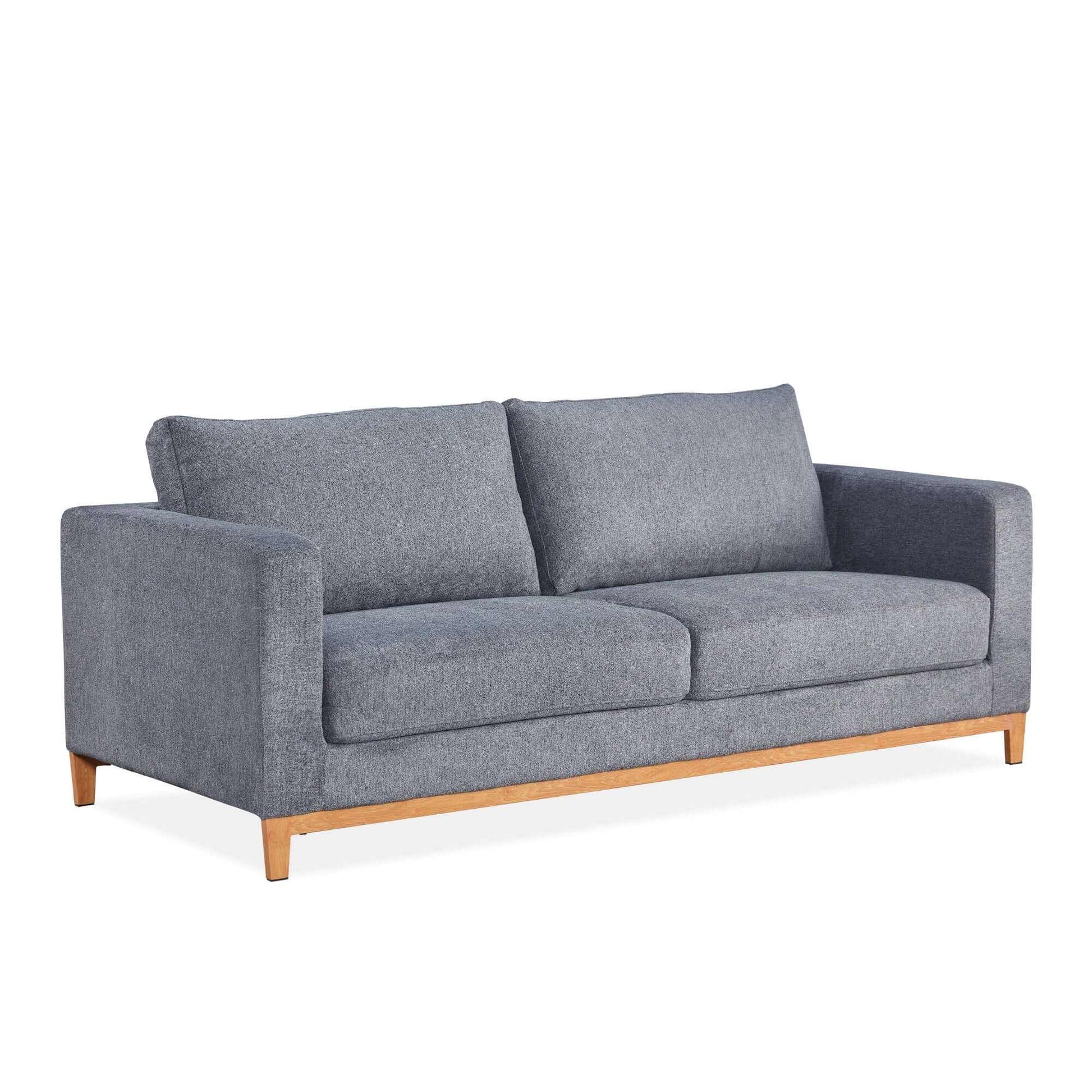 Emily Modern 2 Seater Sofa Upholstered Couch - Grey