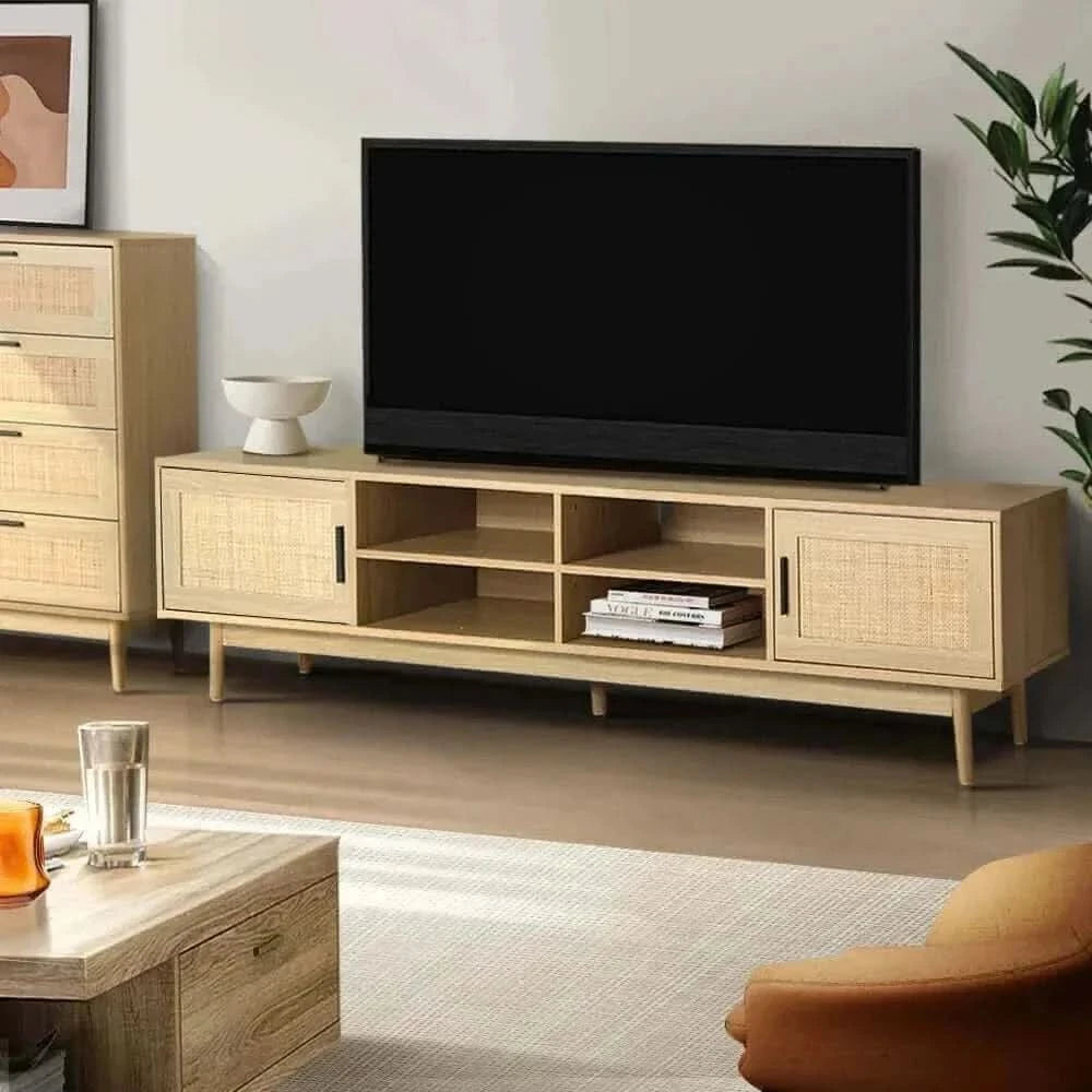 Rattan Media Console 180cm