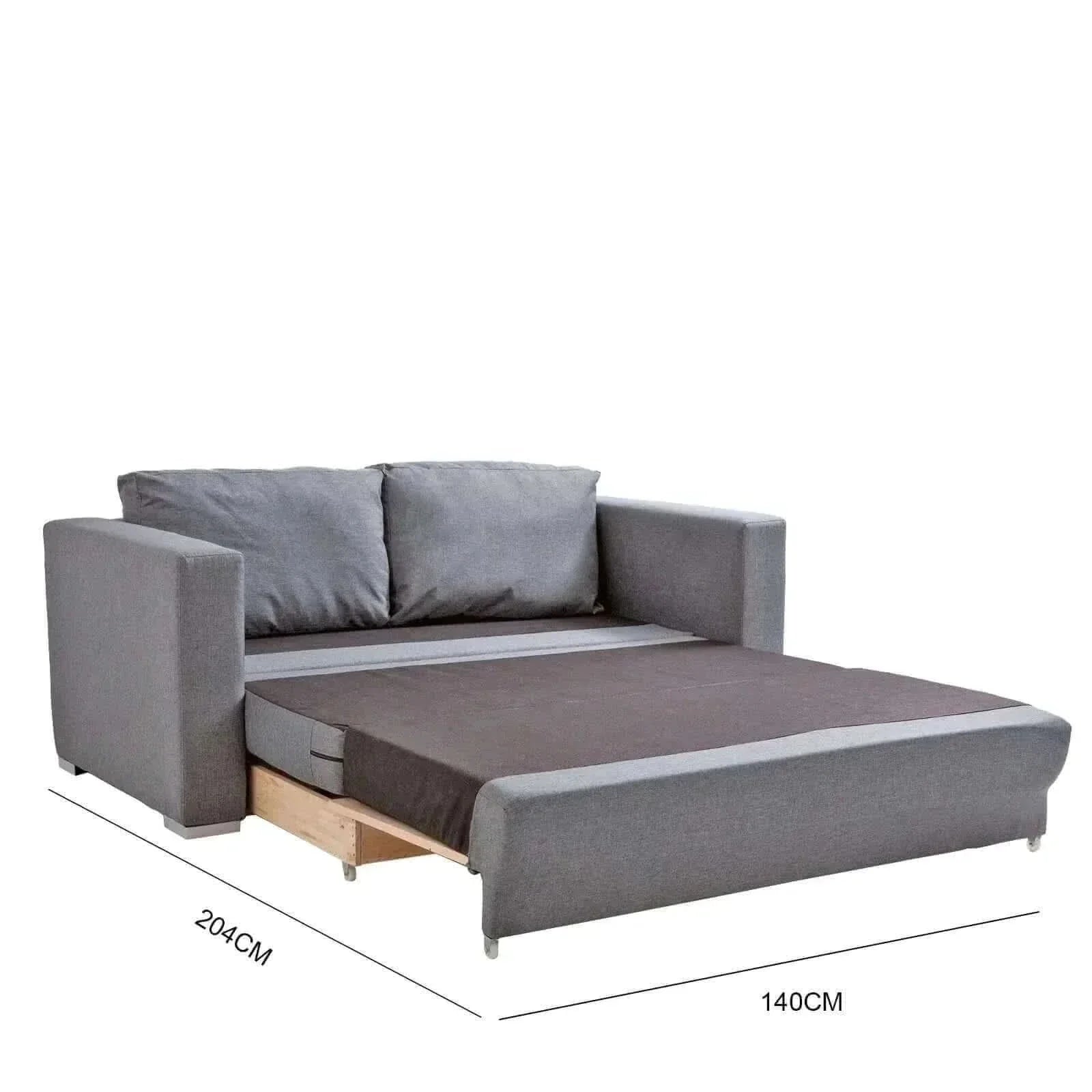 Selena 2 in 1 Sofa Couch 2 Seater - Charcoal