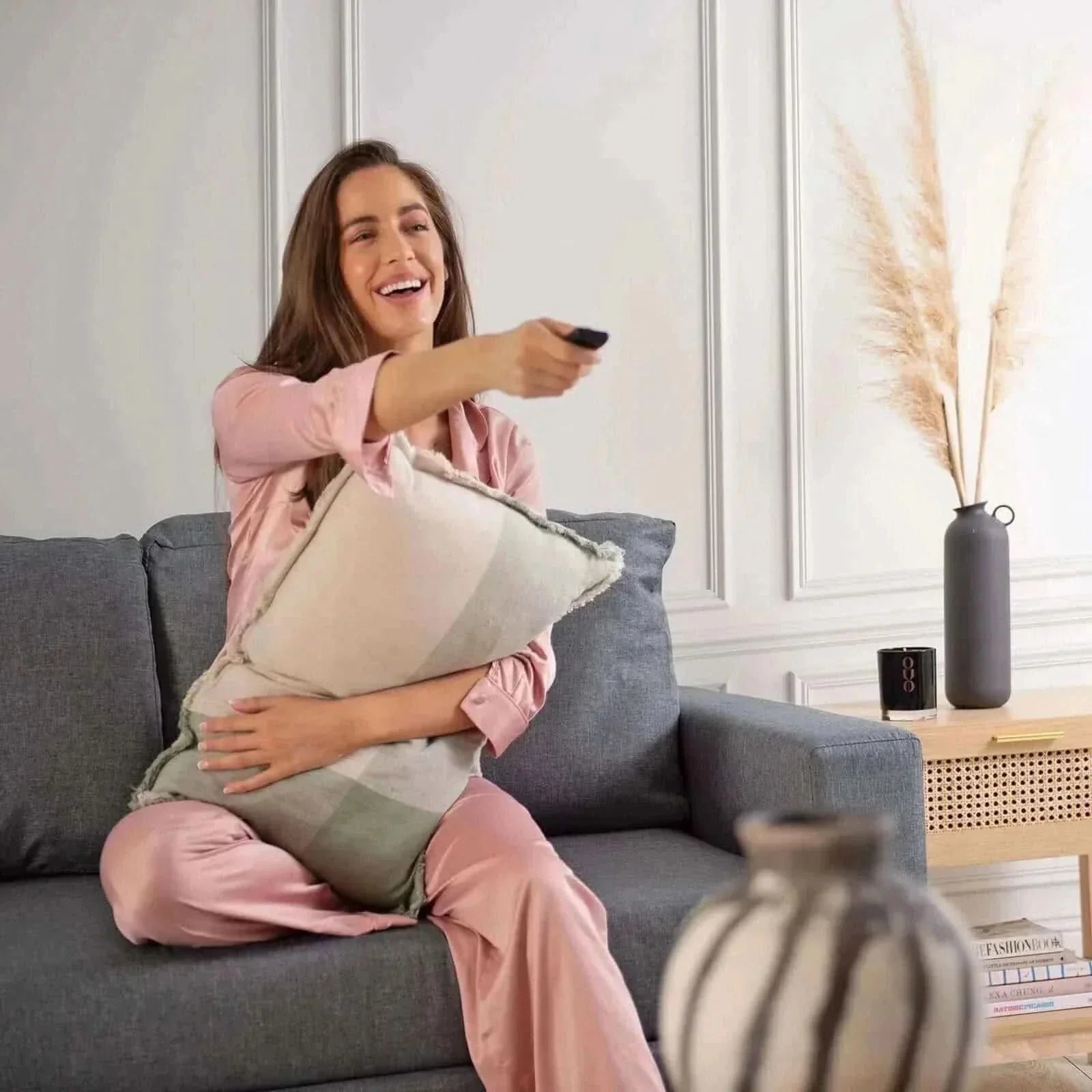 Selena 2 in 1 Sofa Couch 2 Seater - Charcoal