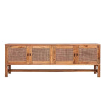 Jasmine Rattan TV Console 160cm 4 Door - Brown