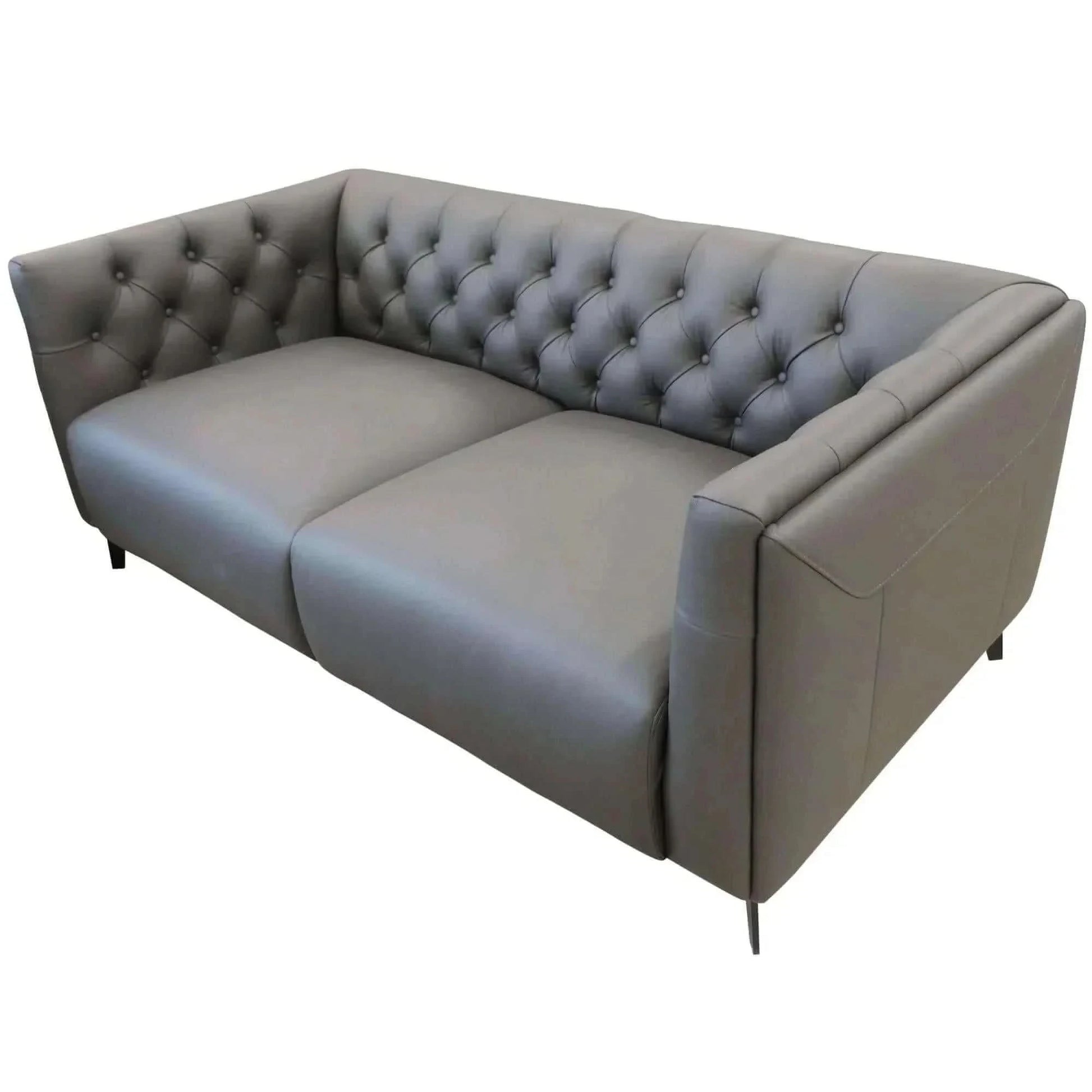 Luxe Genuine Forli Leather Sofa 2.5 Seater Upholstered Lounge Couch - 