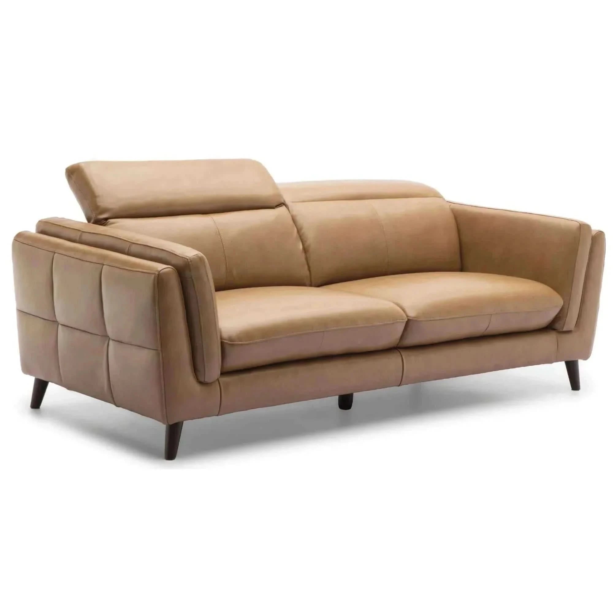 Quince Two Seater Leather Sofa Upholstered Lounge Coach