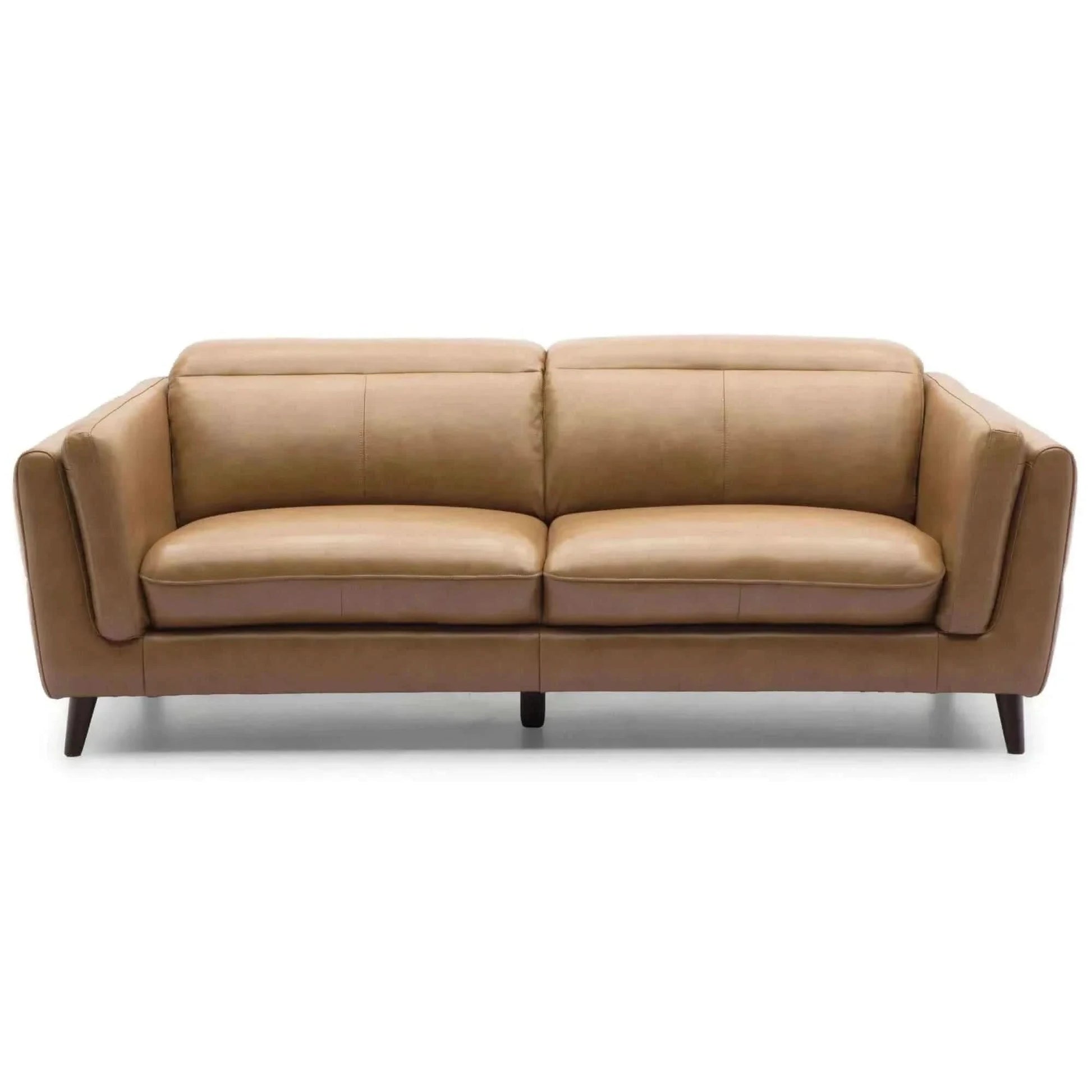 Quince Two Seater Leather Sofa Upholstered Lounge Coach